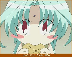 konachan.com-24794-chibi-close-cyan_hair-dears-melon_pan-red_eyes-ren_-dears-.jpg