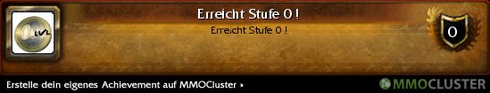 Erfolg : Stufe 0 ! :D