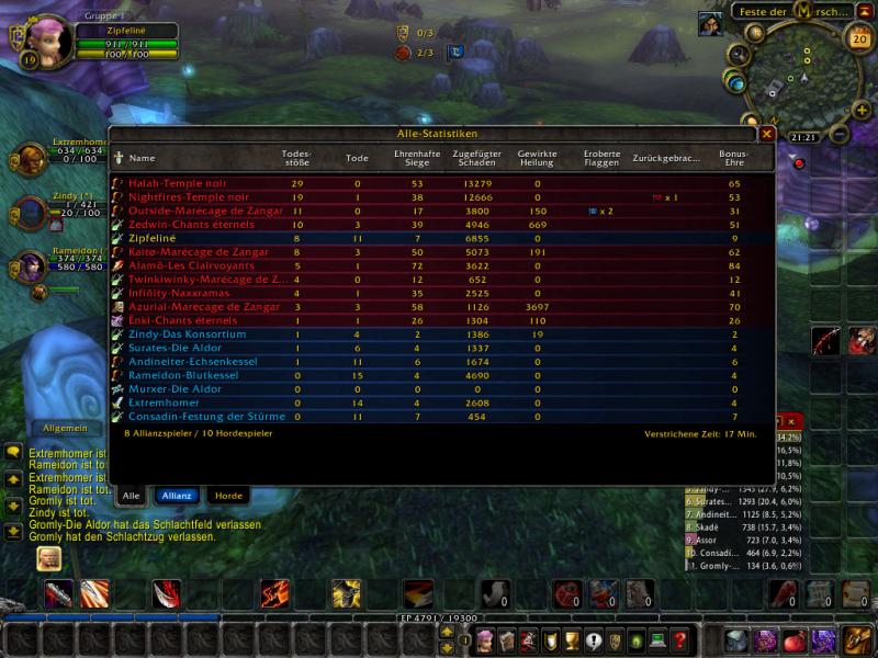 Tja und so sieht das ergebnis dann aus wenn 10 hordler pvp twinks auf dem schlachtfeld sind und nur EIN Allianzpvptwink... man muss erwhnen das die allis alle um die lvl 14 waren ^^