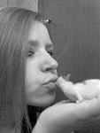 ich mit einer meiner zwei ratten haha