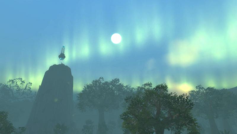 Turm neben Sonne
