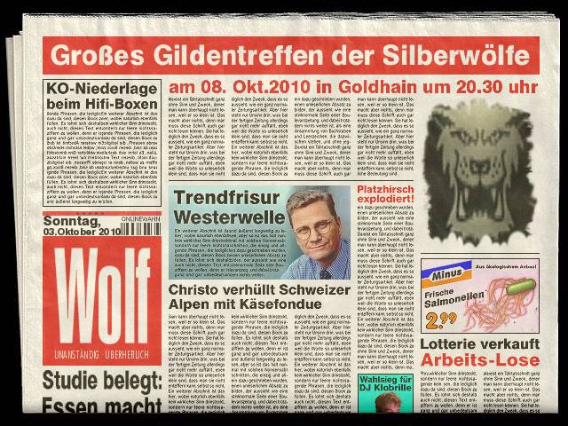 z bild.php
Die Silberwölfe, bekannt durch Film, Funk und Fernsehen....
nein im Ernst-haben eine Menge Spaß miteinander, bei uns ist immer was los!