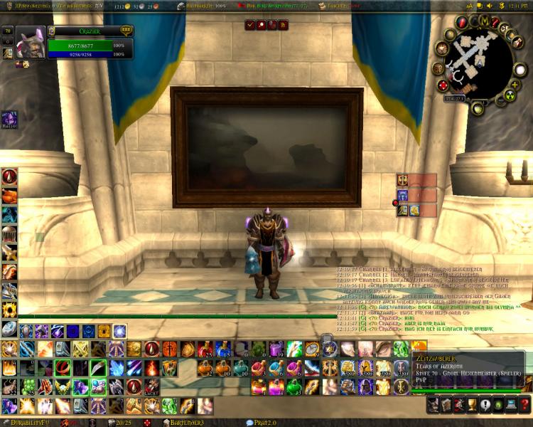 Mein neues Interface ich mache aber eigentlich alle 2 wochen ein neues weil mir immer neue Sachen einfallen und mich immer andere sachen stren oder manche sachen einfach net funktionieren aber das perfekte interface zu erschaffen geht glaub ich nicht. Vielleicht inspiriert euch das ja knnt gerne nachmachen oder verndern. Wer wissen mchte welche addons dazu ntig sind sollte einfach fragen.