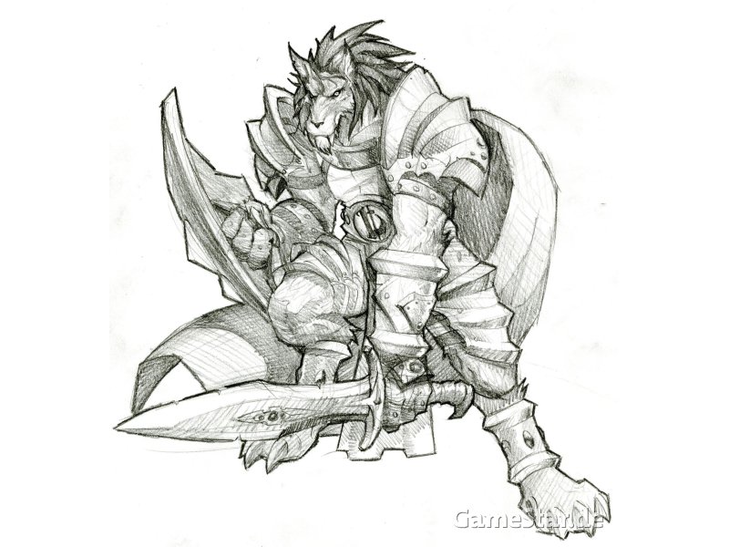 Worgen Todesritter (selbst-gemalt)