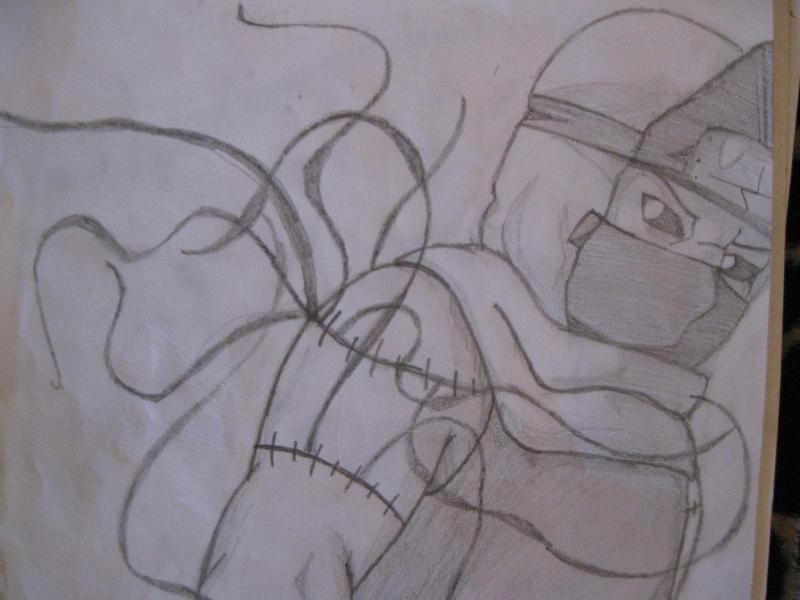 Hab mal versucht Kakuzu in original zu malen, also wie er im Manga bzw Anime aussieht :)