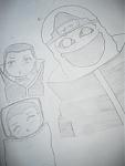 Hidan und Kakuzu als Chibis ^-^. Kuzus Auge ist ein wenig schief... aber als ichs bemerkt hab wars schon zu spt ._.