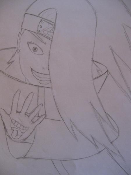 Ich kann keine Hnde malen >.< aber das sieht doch mal frn Anfang net so schlecht aus^^ 
Das Bild habe ich einfach mal spontan in der Schule gemalt