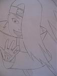 Ich kann keine Hnde malen >.< aber das sieht doch mal frn Anfang net so schlecht aus^^  
Das Bild habe ich einfach mal spontan in der Schule...