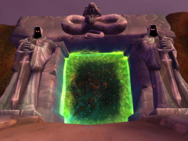 Das ist das Portal. In Azeroth geschossen.Es sieht genauso aus wie in der BC-Werbung^^