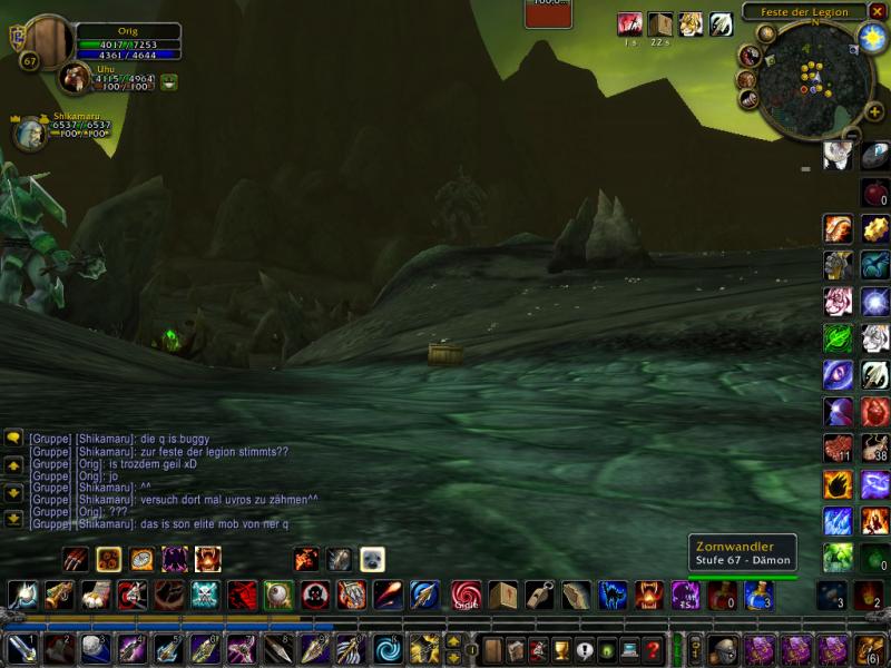 Das ist mein Persönlicher Favorit. Ich konnte dort als Kiste(Q:Auf zur Legion!)rumlaufen.Er ist dort buggy wo ich den Screen gemacht hab.
