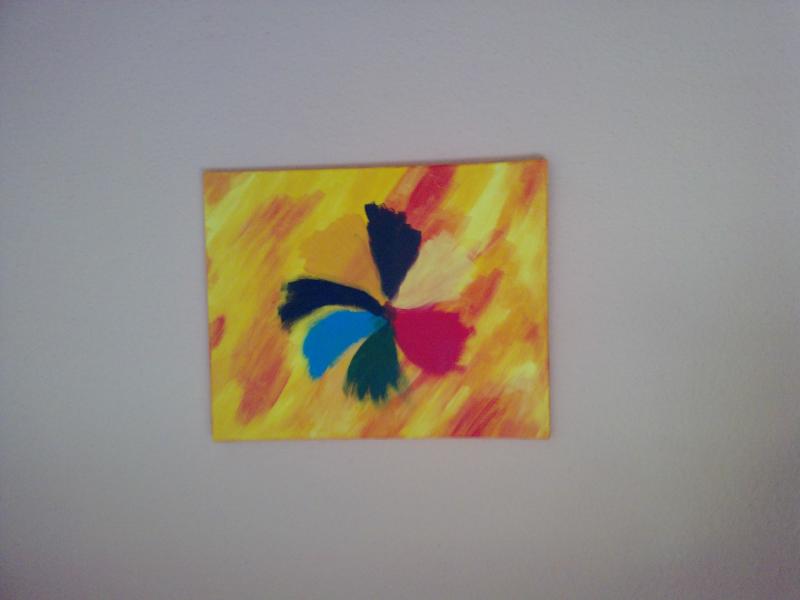 Acrylbild , als Geschenk zum 50. Geb. gemalt !!