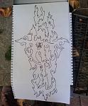 "Flammen" Tattooverschnerung
