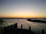 Schner Sonnenuntergang , Abends im Hafen an der Ostkste vom Ijselmeer :)