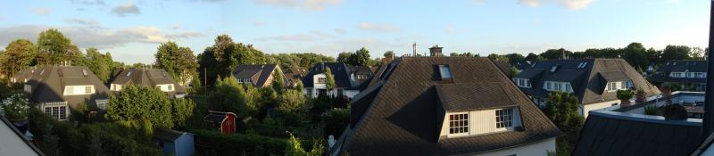 Die Aussicht von unserem Balkon als Panorama