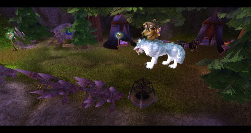 eine Eule die auf nem Wolf reitet :D
