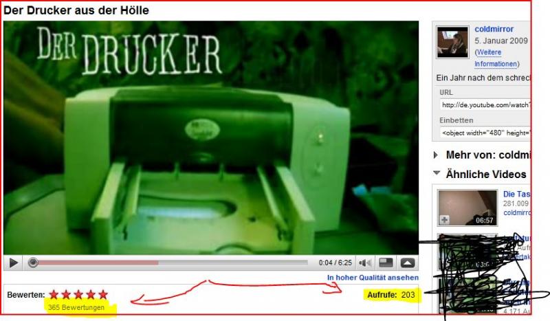 der drucker aus der hlle is zwar nicht mein wow char aber trotzdem lustig^^ ich find colmirror ist sau lustig msst ihr auchmal gucken
http://de.youtube.com/watch?v=NMVPs3h0hNw