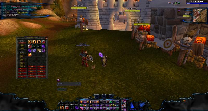 Unten zu sehen, PowerAura Events fr DoT Timer, Proccs von Molten Core und Decimation sowie Proccs von Power Torrent, Lightweave und Volcanic Destruction.