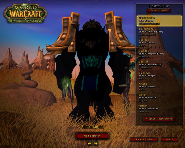 Blackmamba auch auf Frostwolf (-: Kp was da los war (-;