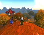 Mein Hunterdin, der sich von Einem Plateau aus einen berblick verschafft.