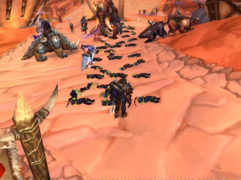 Das habe ich heute in Orgimmar entdeckt... lol kA... entweder war des nen Bug oder jemand hat ganz viele w. Orcs hintereinander gekillt :DD