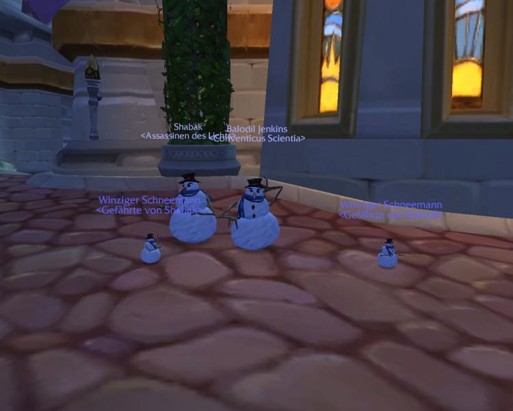 In der Schneesaison in Dalaran.
man war es da kalt :)