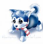 anime baby husky by Bluessence91