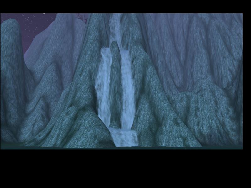 Ein Wasserfall in den Wldern von Terokkar