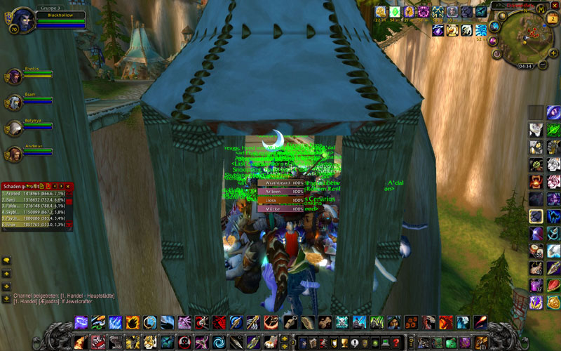 Unterwegs nach Thunderbluff in einem vllig berfllten Aufzug xD