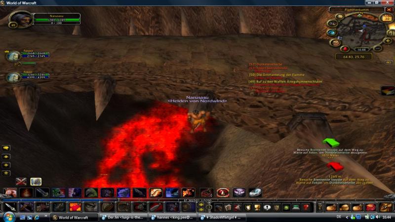 Hm da hab ich gewartet bis einer von der Horde kam und mich gekillt hat ;)