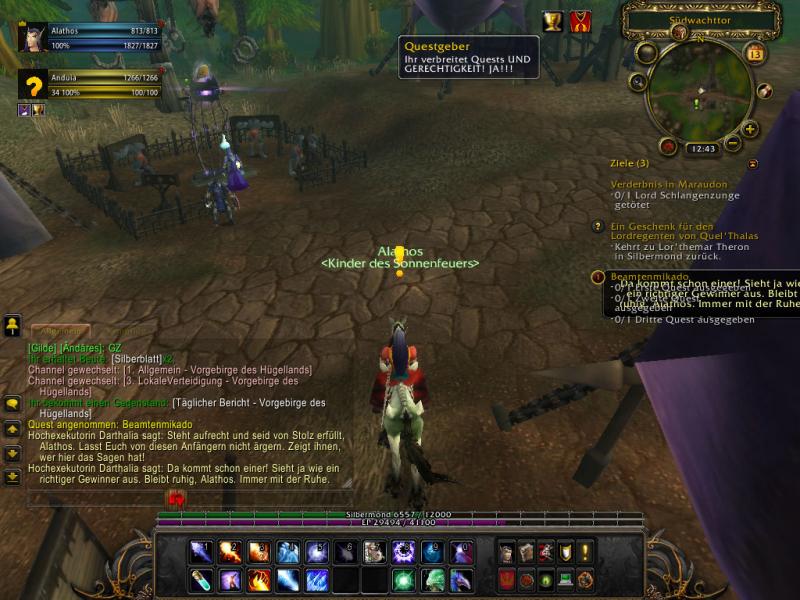 Ich verteile Quests und Gerechtigkeit!! JA!!!