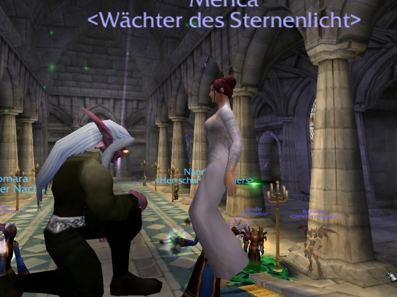 Schattengeis steckt Mrica den Ring an, gelobt ihr seine Liebe und Treue.