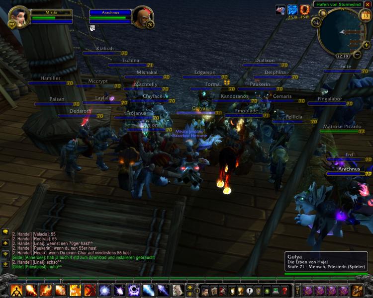 Start von Wotlk... Hat da gerade jemand gesagt, dass Schiff wre berfllt?!