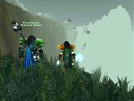 Wasserflamme und Tinu am Wasserfall in den Wldern von Terrokar