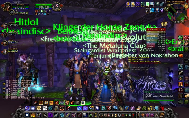 Der mit der grnen Kapuze bin ich :P Noch Naxx bzw Freelot zeiten geniessen ;)