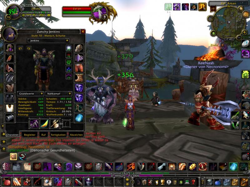 Zul'Jin War abber schnell down :)